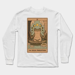 The High Priestess - Frogs Tarot Long Sleeve T-Shirt